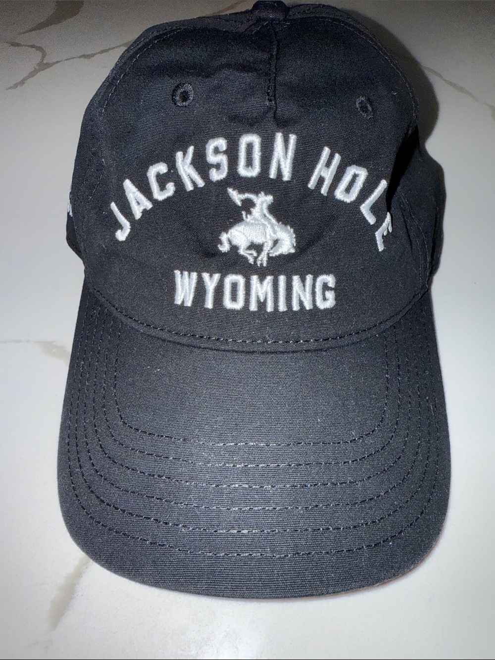 Diamond Cross Ranch Dad Hat Jackson Hole Wyoming Embroidered Black Baseball Cap